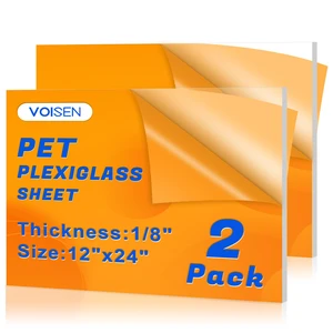 2 Pack Plexiglass Sheets 1/8 Inch Thick, 12"X24" Plexi Glass Panel Plastic Sheet for Crafts,Signs, Display Cases, Sneeze Guard, Cut with Engraver,Power Saw or Hand Tools 2 Pack Plexiglass Sheets 1/8 Inch Thick, 12"X24" Plexi Glass Panel Plastic Sheet for Crafts,Signs, Display Cases, Sneeze Guard, Cut with Engraver,Power Saw or Hand Tools