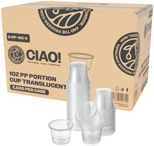 1OZ PP Clear Portion Cup,Lids Sold Separately (Case of 2,500) 1OZ PP Clear Portion Cup,Lids Sold Separately (Case of 2,500)