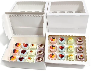 Dessert Shooter Boxes, Pack of 6, Each Holds 12 5oz Cups Sturdy Dessert Cup Holder Boxes with Window & Inserts for Party & Wedding Favors, Catering and Events, Easy Assembly Dessert Shooter Boxes, Pack of 6, Each Holds 12 5oz Cups Sturdy Dessert Cup Holder Boxes with Window & Inserts for Party & Wedding Favors, Catering and Events, Easy Assembly
