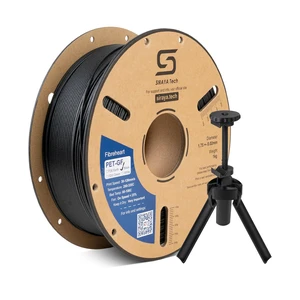 Fibreheart PET-GF 3D Printer Filament, Black, 1kg 15% Glass Fiber Reinforced, UV Resistant, High Strength, Low Moisture Absorption, for Industrial Applications Fibreheart PET-GF 3D Printer Filament, Black, 1kg 15% Glass Fiber Reinforced, UV Resistant, High Strength, Low Moisture Absorption, for Industrial Applications