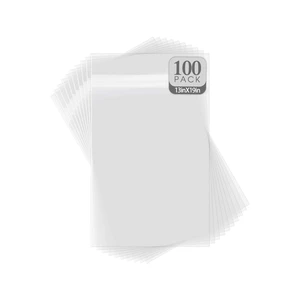 13x19 Inch Crystal Sealed Clear Plastic Sleeves,100 Pack Resealable Adhesive, Clear Stoarge Bags, For Pictures, Photos, Framing Mat Mattes, 13-7/16" x 19-1/4" 13x19 Inch Crystal Sealed Clear Plastic Sleeves,100 Pack Resealable Adhesive, Clear Stoarge Bags, For Pictures, Photos, Framing Mat Mattes, 13-7/16" x 19-1/4"