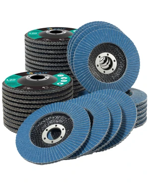 4.5" x 7/8" Inch Flap Discs 40 Pack Grinding Wheels 120 Grit T29 Zirconia Flap Wheels for 4 1/2 Inch Angle Grinder Metal Stainless Steel 4.5" x 7/8" Inch Flap Discs 40 Pack Grinding Wheels 120 Grit T29 Zirconia Flap Wheels for 4 1/2 Inch Angle Grinder Metal Stainless Steel
