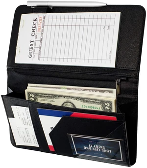 Server Book with Zipper Pocket and Magnetic Closure Server Booklet Waitress Books Serving Book with Money Pocket Waitstaff Organizer Fit Server Apron Waiter Book Wallet High Volume Pocket Server Book with Zipper Pocket and Magnetic Closure Server Booklet Waitress Books Serving Book with Money Pocket Waitstaff Organizer Fit Server Apron Waiter Book Wallet High Volume Pocket