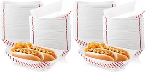 100 Pack Baseball Party Supplies Paper Food Nacho Trays, 2lb 100 Pack Baseball Party Supplies Paper Food Nacho Trays, 2lb