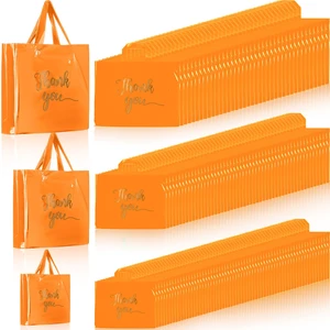 200 Pcs Thank You Shopping Bags with Handle,Orange Plastic Retail Packets for Small Business, Boutique Shops, 3 Sizes 9x12 12x15 15x18 in, Merchandise Packaging with Handles 200 Pcs Thank You Shopping Bags with Handle,Orange Plastic Retail Packets for Small Business, Boutique Shops, 3 Sizes 9x12 12x15 15x18 in, Merchandise Packaging with Handles