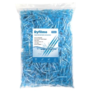 Heat Shrink Butt Connectors - 500Pcs 16-14 AWG Blue Waterproof Electrical Wire Connectors Automotive Marine Grade Wire Crimp Terminals Butt Splices for Cable,Boat,Home Electrical etc Heat Shrink Butt Connectors - 500Pcs 16-14 AWG Blue Waterproof Electrical Wire Connectors Automotive Marine Grade Wire Crimp Terminals Butt Splices for Cable,Boat,Home Electrical etc