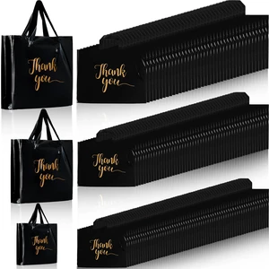 200 Pcs Thank You Shopping Bags with Handle,Black Plastic Retail Packets for Small Business, Boutique Shops, 3 Sizes 9x12 12x15 15x18 in, Merchandise Packaging with Handles 200 Pcs Thank You Shopping Bags with Handle,Black Plastic Retail Packets for Small Business, Boutique Shops, 3 Sizes 9x12 12x15 15x18 in, Merchandise Packaging with Handles