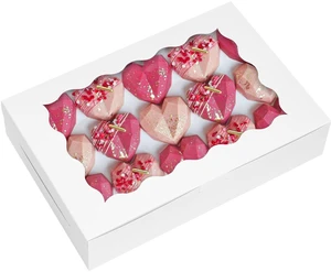 24pcs Cookie Boxes with Window, 12x8x2.5 In White Bakery Boxes Food-Grade Treat Boxes, Dessert Boxes Ideal for Chocolate Covered Strawberries,Muffins, Donuts, Pastries and More 24pcs Cookie Boxes with Window, 12x8x2.5 In White Bakery Boxes Food-Grade Treat Boxes, Dessert Boxes Ideal for Chocolate Covered Strawberries,Muffins, Donuts, Pastries and More