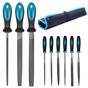 Metal Files 9PCs, File Set for Metal, Needle Files, Files Rasps Flat, Round, Half-Round Files for Metalworking, Metal, Woodworking, Wood, Carpentry Metal Files 9PCs, File Set for Metal, Needle Files, Files Rasps Flat, Round, Half-Round Files for Metalworking, Metal, Woodworking, Wood, Carpentry