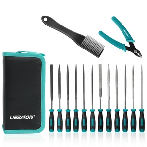 Needle File Set, Diamond Needle File Set, 14PCS Small File Set 6 Diamond Files & 6 Carbon Steel Files with Wire Cutter, Steel Brush, Carry Bag, Jeweler File Tools for Soft Metal,Wood,Model Needle File Set, Diamond Needle File Set, 14PCS Small File Set 6 Diamond Files & 6 Carbon Steel Files with Wire Cutter, Steel Brush, Carry Bag, Jeweler File Tools for Soft Metal,Wood,Model