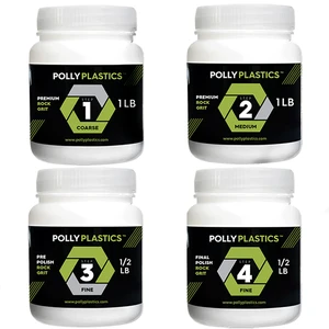 Rock Tumbler Grit and Polish Refill Media Kit | 4-Steps Supplies for Tumbling and Polishing Stones and Gems | Professionals Adults and Kids | Polish 20lbs of Rocks Rock Tumbler Grit and Polish Refill Media Kit | 4-Steps Supplies for Tumbling and Polishing Stones and Gems | Professionals Adults and Kids | Polish 20lbs of Rocks