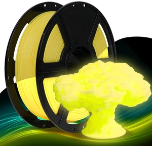 Rapid PLA Filament 1.75mm Luminous Yellow, 500mm/s High Speed Printing, Glow in the Dark 3D Printer Filament 1kg Spool, Dimensional Accuracy +/- 0.02mm, Brilliant, Long-Lasting Glow Rapid PLA Filament 1.75mm Luminous Yellow, 500mm/s High Speed Printing, Glow in the Dark 3D Printer Filament 1kg Spool, Dimensional Accuracy +/- 0.02mm, Brilliant, Long-Lasting Glow