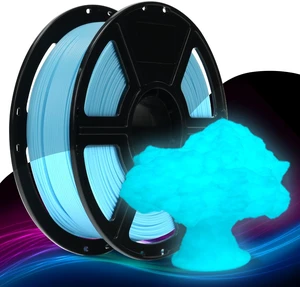 Rapid PLA Filament 1.75mm Luminous Blue, 500mm/s High Speed Printing, Glow in the Dark 3D Printer Filament 1kg Spool, Dimensional Accuracy +/- 0.02mm, Brilliant, Long-Lasting Glow Rapid PLA Filament 1.75mm Luminous Blue, 500mm/s High Speed Printing, Glow in the Dark 3D Printer Filament 1kg Spool, Dimensional Accuracy +/- 0.02mm, Brilliant, Long-Lasting Glow