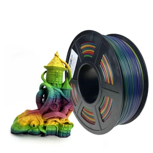 ABS Rainbow 3D Printer Filament 1.75mm, Multicolor ABS Filament, Rainbow Filament, Strong & Heat Resistant 3D Printing Filament for Creative Models, Functional Parts, 1kg Spool ABS Rainbow 3D Printer Filament 1.75mm, Multicolor ABS Filament, Rainbow Filament, Strong & Heat Resistant 3D Printing Filament for Creative Models, Functional Parts, 1kg Spool