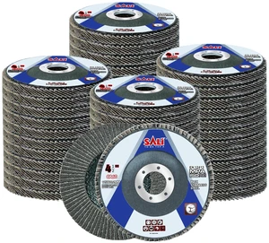 48 Pack Flap Disc 60 Grit 4.5" x 7/8-Inch Sanding Disc Bevel Type #29 Premium and Industrial Grade Angle Grinder Grinding Wheel High Performance Edge Grinding 48 Pack Flap Disc 60 Grit 4.5" x 7/8-Inch Sanding Disc Bevel Type #29 Premium and Industrial Grade Angle Grinder Grinding Wheel High Performance Edge Grinding