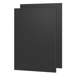 Black ABS Plastic Sheet 18" x 24" x 1/8" Thick (3mm), Pack of 2 Thermoplastic; Moldable; Rigid; Textured & Smooth Finish; for Crafts, DIY Projects, Robotics Competition Black ABS Plastic Sheet 18" x 24" x 1/8" Thick (3mm), Pack of 2 Thermoplastic; Moldable; Rigid; Textured & Smooth Finish; for Crafts, DIY Projects, Robotics Competition