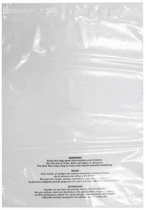 200 Count 12x15 Inch Self Seal Clear Poly Bags with Suffocation Warning for Packaging Clothing, T Shirts, Decorative Wrappers and More with Permanent Adhesive (1.5mil) 200 Count 12x15 Inch Self Seal Clear Poly Bags with Suffocation Warning for Packaging Clothing, T Shirts, Decorative Wrappers and More with Permanent Adhesive (1.5mil)