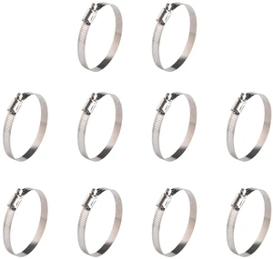 3 Inch Stainless Steel Hose Clamps- 10 Pack SAE 48 Worm Gear Drive Hose Clamps Clamping Range 2 1/2 Inch to 3 1/2 Inch (64mm-89mm) for Automotive Plumbing, 2 3/4'', 3 1/4'' 3 Inch Stainless Steel Hose Clamps- 10 Pack SAE 48 Worm Gear Drive Hose Clamps Clamping Range 2 1/2 Inch to 3 1/2 Inch (64mm-89mm) for Automotive Plumbing, 2 3/4'', 3 1/4''