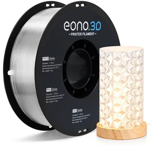 PETG Filament 1.75mm Transparent 1kg for 3D Printing Clear translucent PETG, high strength, low warp, strong layer adhesion. 2.2lbs vacuum-sealed spool for FDM printers PETG Filament 1.75mm Transparent 1kg for 3D Printing Clear translucent PETG, high strength, low warp, strong layer adhesion. 2.2lbs vacuum-sealed spool for FDM printers