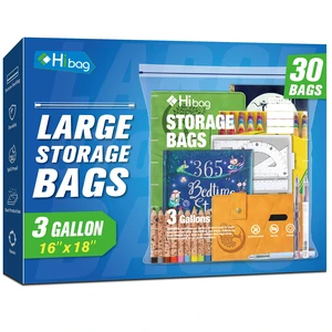 3 Gallon Extra Large Zippered Plastic Bags for Storage, 16'' x 18'', Clear Storage Bags for Clothes, Extra Thick 30 pack 3 Gallon Extra Large Zippered Plastic Bags for Storage, 16'' x 18'', Clear Storage Bags for Clothes, Extra Thick 30 pack