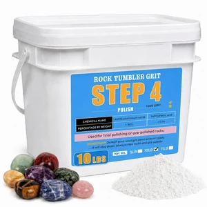 10 lbs Rock Tumbler Grit Fine 1200-Grit Aluminum Oxide, Step 4 Final Polish for Tumbling Stones, Works with Any Rock Tumbler or Stone Polisher, Polish Up to 60 LBS of Rocks 10 lbs Rock Tumbler Grit Fine 1200-Grit Aluminum Oxide, Step 4 Final Polish for Tumbling Stones, Works with Any Rock Tumbler or Stone Polisher, Polish Up to 60 LBS of Rocks