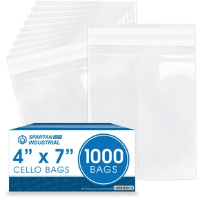 4" X 7" Self-Sealing Cellophane Bags (1000 Count) Clear Treat Bags for Cookies, Candy, Small Gifts and Crafts - Resealable Adhesive Flap 4" X 7" Self-Sealing Cellophane Bags (1000 Count) Clear Treat Bags for Cookies, Candy, Small Gifts and Crafts - Resealable Adhesive Flap