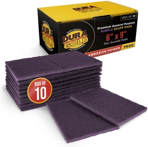 6" x 9" Purple Medium Fine 600 Grit General Purpose Scuff Pads Box of 10 - Scuffing, Scouring, Sanding, Cleaning, Blend Prep, Surface Adhesion Preparation - Automotive Auto Body 6" x 9" Purple Medium Fine 600 Grit General Purpose Scuff Pads Box of 10 - Scuffing, Scouring, Sanding, Cleaning, Blend Prep, Surface Adhesion Preparation - Automotive Auto Body