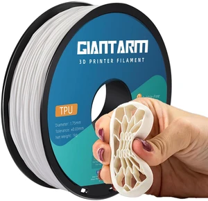 Clear TPU Filament, 95A TPU Filament 1.75mm, Dimensional Accuracy +/- 0.03, Flexible Soft 3D Printer Filament 1kg Spool(2.2 lbs), Vacuum Packaging (White) Clear TPU Filament, 95A TPU Filament 1.75mm, Dimensional Accuracy +/- 0.03, Flexible Soft 3D Printer Filament 1kg Spool(2.2 lbs), Vacuum Packaging (White)