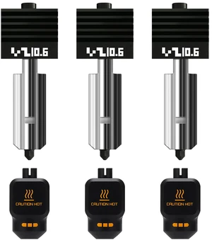 3-Pack 0.6mm Bamboo H2D/H2S/H2C/P2S/X2D Hotend Kit with Silicone Sock, Hardened Steel Nozzle Replacement Parts for Bambu Lab H2 Series/P2S/X2D 3D Printer, Fast Printing Nozzles for Large Model 3-Pack 0.6mm Bamboo H2D/H2S/H2C/P2S/X2D Hotend Kit with Silicone Sock, Hardened Steel Nozzle Replacement Parts for Bambu Lab H2 Series/P2S/X2D 3D Printer, Fast Printing Nozzles for Large Model