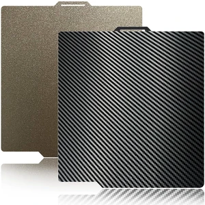 3D Printer PET+PEI Build Plate 257x257mm for Bambu Lab X2D/P2S/X1/X1C/X1E/P1P/P1S/A1 3D Printer, Smooth PET+Textured PEI Spring Steel Build Plate,Double Sided Flexible Sheet Removable Platform 3D Printer PET+PEI Build Plate 257x257mm for Bambu Lab X2D/P2S/X1/X1C/X1E/P1P/P1S/A1 3D Printer, Smooth PET+Textured PEI Spring Steel Build Plate,Double Sided Flexible Sheet Removable Platform