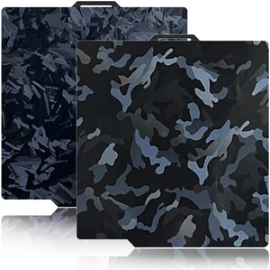 257x257mm Camouflage+High-Rise Build Plate for Bambu Lab X2D/X1/X1C/X1E/P1P/P1S/P2S/A1,Double Sided Smooth Flexible Spring Steel Plate Heated Bed Platform for Bambu Lab 3D Printers 257x257mm Camouflage+High-Rise Build Plate for Bambu Lab X2D/X1/X1C/X1E/P1P/P1S/P2S/A1,Double Sided Smooth Flexible Spring Steel Plate Heated Bed Platform for Bambu Lab 3D Printers