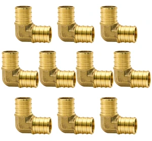 10 Pack 3/4" PEX Fittings, PEX Elbow Fittings for PEX Tubing Pipe 10 Pack 3/4" PEX Fittings, PEX Elbow Fittings for PEX Tubing Pipe
