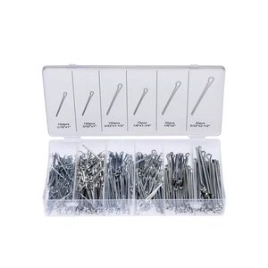 50454A Cotter Pin Assortment | 555 Piece | Zinc Plated Premium Quality | Steel Split Pin Fastener Clips | Straight Hairpins | Holds Pins or Castle Nuts in Place 50454A Cotter Pin Assortment | 555 Piece | Zinc Plated Premium Quality | Steel Split Pin Fastener Clips | Straight Hairpins | Holds Pins or Castle Nuts in Place
