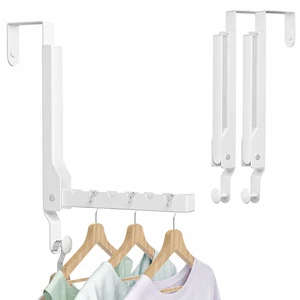 2 Pack Heavy Duty Over the Door Hanger, Compact Foldable Over Door Hook, Portable Compact Over Door Drying Rack for Laundry, Metal Over the Door Clothes Hanger, Rustproof & Waterproof (White) 2 Pack Heavy Duty Over the Door Hanger, Compact Foldable Over Door Hook, Portable Compact Over Door Drying Rack for Laundry, Metal Over the Door Clothes Hanger, Rustproof & Waterproof (White)