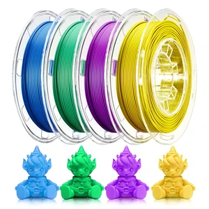 PLA Filament Set 1.75mm (±0.02mm), 4-Pack, 200 g (0.44 lb) per Spool Multi-Color Bundle for Most FDM 3D Printers, Low-Odor, Safety-Tested, Tangle-Free & Moisture-Protected for Home & Classroom PLA Filament Set 1.75mm (±0.02mm), 4-Pack, 200 g (0.44 lb) per Spool Multi-Color Bundle for Most FDM 3D Printers, Low-Odor, Safety-Tested, Tangle-Free & Moisture-Protected for Home & Classroom