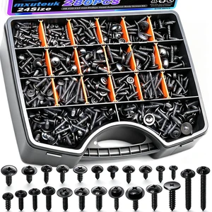 280PCS Automotive Screws Kit,#8#10#12#14 Phillips Head Automotive Body Self Tapping Screws(24 Size) 280PCS Automotive Screws Kit,#8#10#12#14 Phillips Head Automotive Body Self Tapping Screws(24 Size)