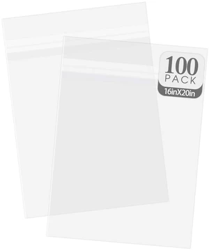 16x20 inches Clear Plastic Sleeve for Photos,Resealable Adhesive(100 Pack) Clear Bags for Pictures Art Prints Framing Mats Mattes (Bag Size: 16 3/8x 20 1/8 inches for 16x20 Mats) 16x20 inches Clear Plastic Sleeve for Photos,Resealable Adhesive(100 Pack) Clear Bags for Pictures Art Prints Framing Mats Mattes (Bag Size: 16 3/8x 20 1/8 inches for 16x20 Mats)