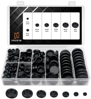 188 Pieces Rubber Grommet Kit Rubber Plugs for Round Holes, Wiring, Electrical, Plumbing, and More 188 Pieces Rubber Grommet Kit Rubber Plugs for Round Holes, Wiring, Electrical, Plumbing, and More