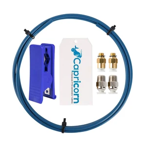 Capricorn Bowden PTFE Tubing 1M XS Series 1.75MM Filament with 2X PC4-M6 & 2X PC4-M10 Pneumatic Fittings & Tube Cutter for Creality Ender 3 V2/ Ender 3/ Ender 3 Pro/Ender 5/ CR-10/10S 3D Printer Capricorn Bowden PTFE Tubing 1M XS Series 1.75MM Filament with 2X PC4-M6 & 2X PC4-M10 Pneumatic Fittings & Tube Cutter for Creality Ender 3 V2/ Ender 3/ Ender 3 Pro/Ender 5/ CR-10/10S 3D Printer