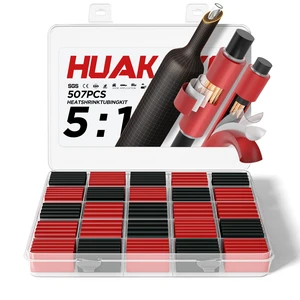 5:1 Heat Shrink Tubing Kit, Industry-Leading 5:1 Ratio Shrink Wrap Tubing Adhesive Lined, Heat Shrink Wire Connectors, Marine Grade Dual Wall, Waterproof Electrical Wire Tube Connectors 5:1 Heat Shrink Tubing Kit, Industry-Leading 5:1 Ratio Shrink Wrap Tubing Adhesive Lined, Heat Shrink Wire Connectors, Marine Grade Dual Wall, Waterproof Electrical Wire Tube Connectors
