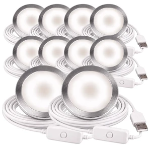 LED Lamp Kit 001, 3D Printing Model Kit, 6000K Cold Light, 10 Pack Universal Fit 3D Printed Lamp Kit 001 Shade, Fixed 6000K White LED With Aluminum Shell, 5V Type-A USB Power Inline Switch LED Lamp Kit 001, 3D Printing Model Kit, 6000K Cold Light, 10 Pack Universal Fit 3D Printed Lamp Kit 001 Shade, Fixed 6000K White LED With Aluminum Shell, 5V Type-A USB Power Inline Switch