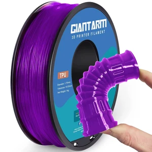 TPU Filament 1.75mm 1Kg(2.2lbs), Clear Purple Filament TPU, 95A Flexible 3D Printer Filament with High Elasticity, ±0.03mm Accuracy, Neatly Wound & Moistureproof, Non-Clogging, Clear Purple TPU Filament 1.75mm 1Kg(2.2lbs), Clear Purple Filament TPU, 95A Flexible 3D Printer Filament with High Elasticity, ±0.03mm Accuracy, Neatly Wound & Moistureproof, Non-Clogging, Clear Purple