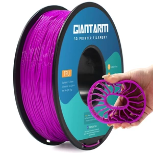 TPU Filament 1.75mm 1Kg(2.2lbs), Purple Filament TPU, 95A Flexible 3D Printer Filament with High Elasticity, ±0.02mm Accuracy,TPU Purple TPU Filament 1.75mm 1Kg(2.2lbs), Purple Filament TPU, 95A Flexible 3D Printer Filament with High Elasticity, ±0.02mm Accuracy,TPU Purple