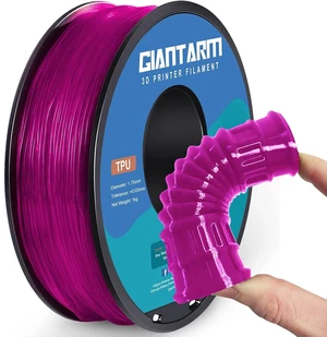 TPU Filament 1.75mm 1Kg(2.2lbs), Clear Pink Filament TPU, 95A Flexible 3D Printer Filament with High Elasticity, ±0.03mm Accuracy, Neatly Wound & Moistureproof, Non-Clogging, Clear Pink TPU Filament 1.75mm 1Kg(2.2lbs), Clear Pink Filament TPU, 95A Flexible 3D Printer Filament with High Elasticity, ±0.03mm Accuracy, Neatly Wound & Moistureproof, Non-Clogging, Clear Pink