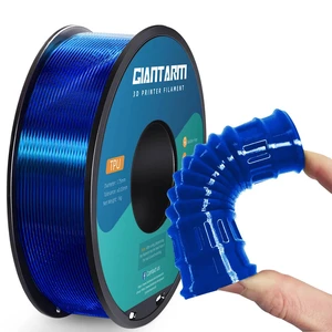 TPU Filament 1.75mm 1Kg(2.2lbs), Clear Blue Filament TPU, 95A Flexible 3D Printer Filament with High Elasticity, ±0.03mm Accuracy, Neatly Wound & Moistureproof, Non-Clogging, Clear Blue TPU Filament 1.75mm 1Kg(2.2lbs), Clear Blue Filament TPU, 95A Flexible 3D Printer Filament with High Elasticity, ±0.03mm Accuracy, Neatly Wound & Moistureproof, Non-Clogging, Clear Blue