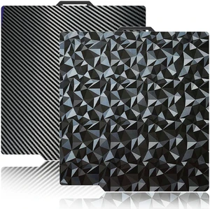 JUUPINE 3D Printer Build Plate Smooth PEO+Smooth PET 257x257mm Spring Steel Sheet for Bambu Lab P2S/X2D/X1/X1C/X1E/P1P/P1S/A1 Heat Bed for Bambu lab X2D Build Plate (Carbon Fiber + Diamond Pattern) JUUPINE 3D Printer Build Plate Smooth PEO+Smooth PET 257x257mm Spring Steel Sheet for Bambu Lab P2S/X2D/X1/X1C/X1E/P1P/P1S/A1 Heat Bed for Bambu lab X2D Build Plate (Carbon Fiber + Diamond Pattern)
