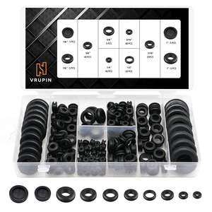 188 Pcs Rubber Grommets Kit - Rubber Washers for Wiring - 10 Different Sizes(1/4", 5/16", 3/8", 7/16", 1/2", 5/8", 7/8", 1" Inch) 188 Pcs Rubber Grommets Kit - Rubber Washers for Wiring - 10 Different Sizes(1/4", 5/16", 3/8", 7/16", 1/2", 5/8", 7/8", 1" Inch)