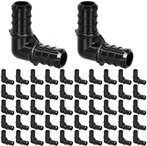 50pcs 1/2" Poly PPSU Barb Crimp PEX Elbow Fittings, No Lead for PEX Pipe 50pcs 1/2" Poly PPSU Barb Crimp PEX Elbow Fittings, No Lead for PEX Pipe