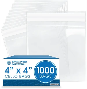 4" X 4" Self-Sealing Cellophane Bags (1000 Count) Clear Cookie Bags With Seal for Decorated Cookies, Candy, Treats - Resealable Adhesive Flap 4" X 4" Self-Sealing Cellophane Bags (1000 Count) Clear Cookie Bags With Seal for Decorated Cookies, Candy, Treats - Resealable Adhesive Flap