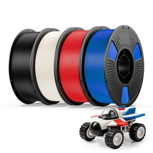 Hyper PLA+ 3D Printer Filament Bundle, High Toughness Filament 4kg 1kg*4 Multicolor Pack, Black+Jade White+Red+Cobalt Blue, 400mm/s High Speed PLA+ 1.75mm, Compatible with Most FDM 3D Printers Hyper PLA+ 3D Printer Filament Bundle, High Toughness Filament 4kg 1kg*4 Multicolor Pack, Black+Jade White+Red+Cobalt Blue, 400mm/s High Speed PLA+ 1.75mm, Compatible with Most FDM 3D Printers